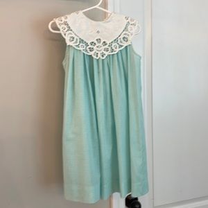 Lace collar dress